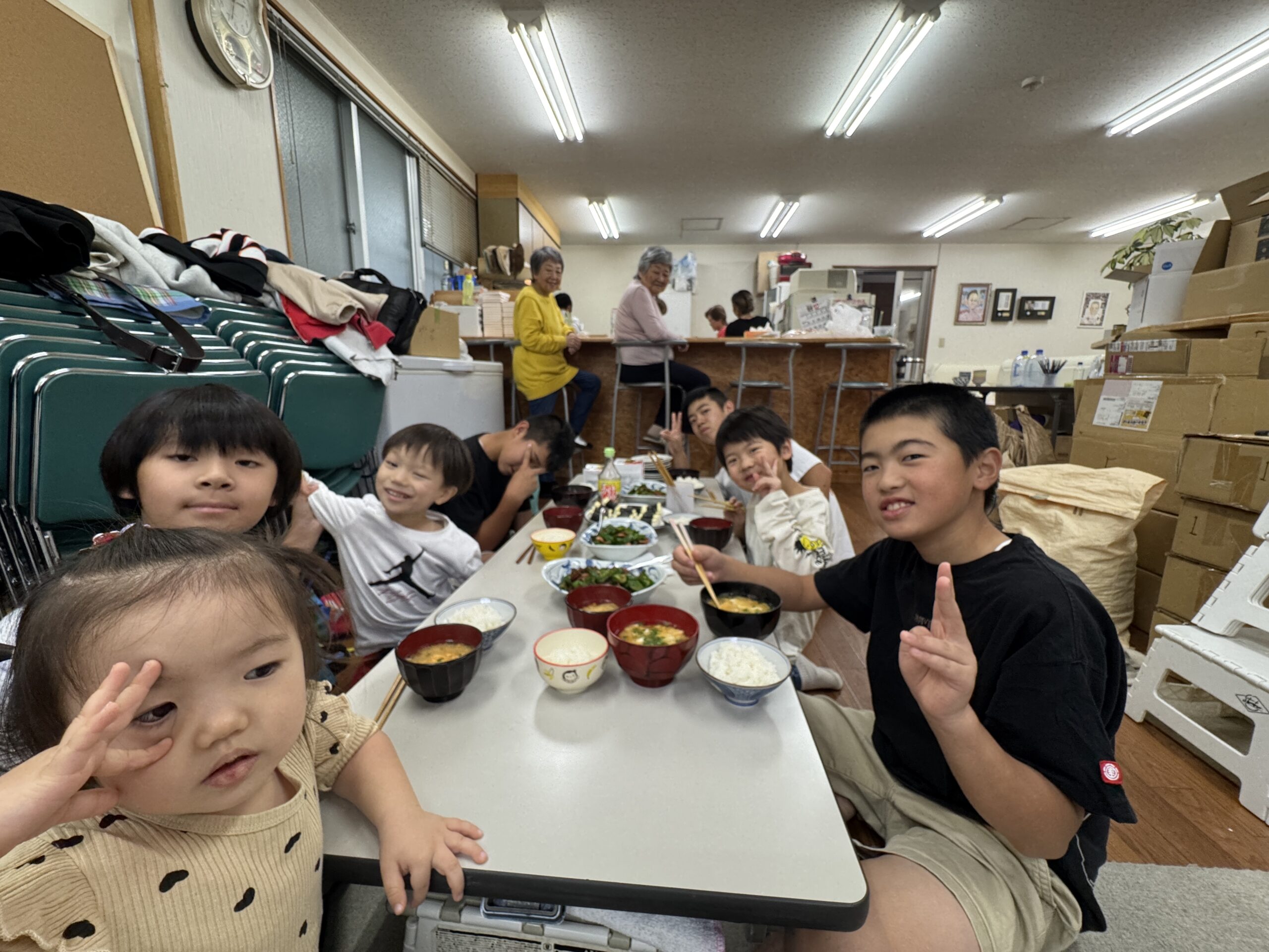 子供達とランチ